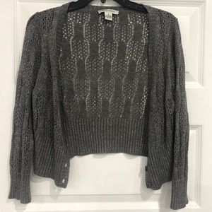 Black House White Market Gray Sparkle Sweater